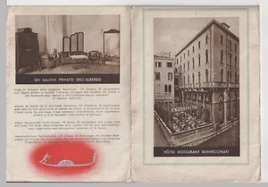 Italien Venedig Venezia altes  Reiseprospekt Hotel Bonvecchiati mit Stadtkarte - Bild 1 von 6