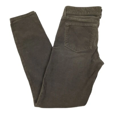 Pantalones de pana J Crew 25 palillos de dientes verde oliva Foto 1 de 4