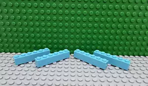 Lego 4 Medium Azure 1x6 bloque de ladrillos NUEVO - Imagen 1 de 1