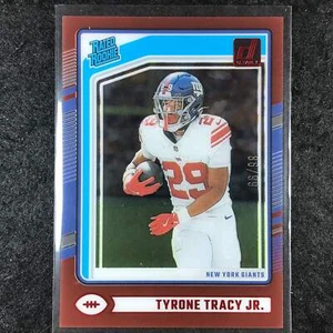 2024 Clearly Donruss Football TYRONE TRACY JR. Rated Rookie Red 86/99 #100 - Picture 1 of 1