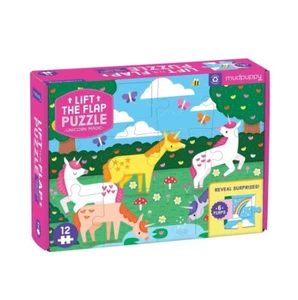 Mudpuppy Lift the Flap 12 pc Puzzle – Unicorn Age 2+ 05552 - Picture 1 of 3