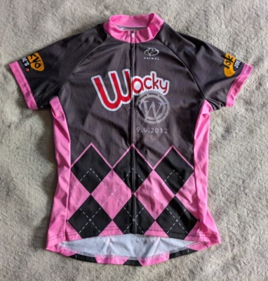 Camiseta deportiva de ciclismo PRIMAL Wacky Bike Ride Colorado para mujer S pequeña rosa bicicleta Foto 1 de 4