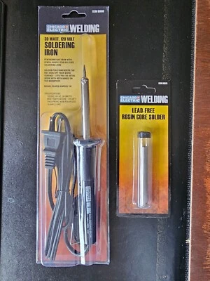 Soldador eléctrico Chicago 30w/120v soldador/sin plomo colofonia núcleo soldadura Foto 1 de 2