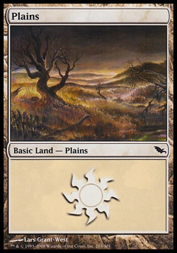 Plains (283) - Foil ~ Lightly Played Shadowmoor MTG Magic UltimateMTG Land Card - Image 1 of 1