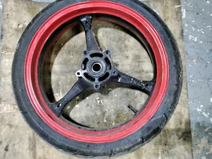 2006-2007 SUZUKI GSXR 600 750 05-08 GSXR 1000 OEM FRONT WHEEL BENT!! - Picture 1 of 10