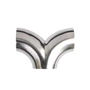 Y-Shape Pipe 304 Stainless Steel 3 Way Tee Piece 90° Polished Y-Shape Pipe New - Picture 1 of 4