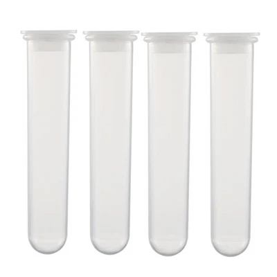 10Pcs 20ml Plastic Centrifuge Tubes with Attached Cap Round Bottom - Image 1 of 3