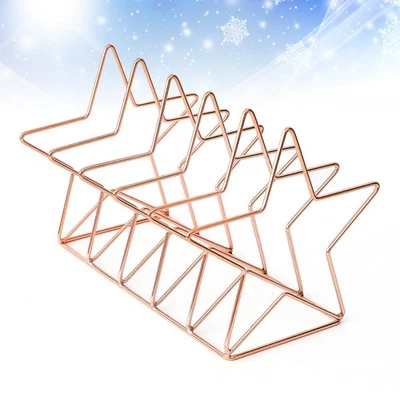  Style nordique Bibliothèque de bureau Créatif Simple Forme d'étoile Art de fer - Image 1 of 4