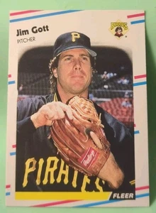 1988 Fleer Update - Jim Gott #U-112 - Pittsburgh Pirates - Picture 1 of 2