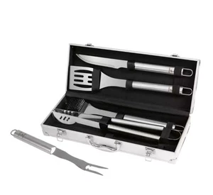 Landmann Grillbesteck-Set 5 teilig, Grillkoffer, Edelstahl, 35 cm, CHECK24 NEU - Bild 1 von 11