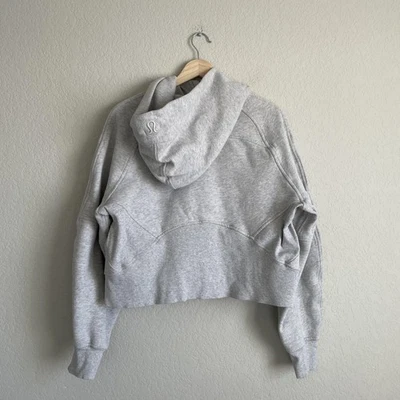 Sudadera con Capucha Lululemon Para Mujer M/L Gris Buceo De Gran Tamaño Media Cremallera Polar Foto 1 de 4