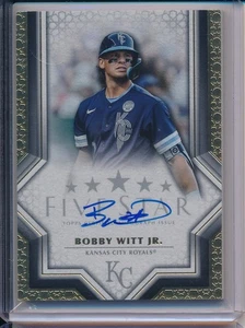 2023 Topps Five Star #FSA-BWI1 Bobby Witt Jr. Auto - Foto 1 di 2