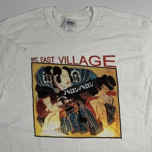 NYC East Village Ukiyo-e T-Shirt Mens Large Japanese Art Utagawa Kuniyoshi - Picture 1 of 6