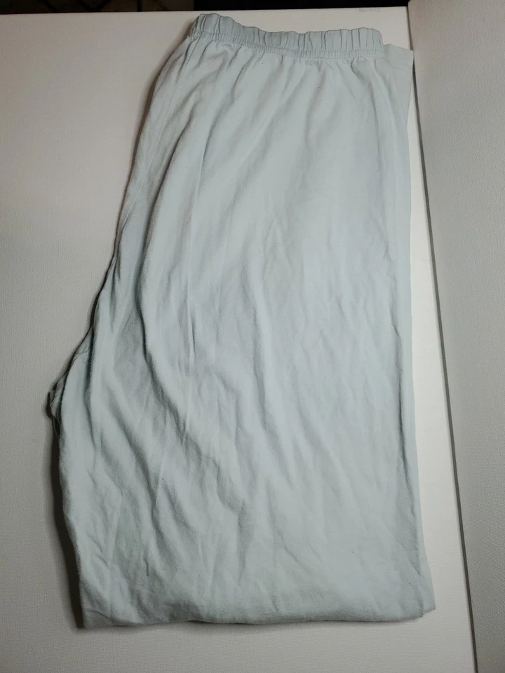 Pantalones de pijama Ralph Lauren azul claro 100 % algodón medianos Foto 1 de 4