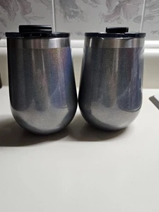Rtic 14oz Cocktail Tumblers Set of 2 Stainless Steel Holografic Design  - Picture 1 of 8