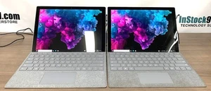 Lot 2 Surface Pro 6 i5-8th 1.7GHz 8gb RAM 256gb SSD 13.5" Win 10 Bios Locked - Picture 1 of 9