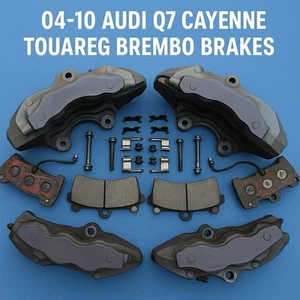 OEM 04-10 AUDI Q7 PORSCHE CAYENNE 6 PISTON BREMBO BRAKE CALIPERS VW TOUAREG - Picture 1 of 3