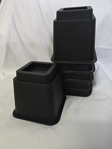 Montihold Bed Risers 6-Inch Heavy-Duty Bed and Furniture Risers - Set of 6 - Picture 1 of 9