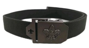 Boy Scouts Of America Adjustable Uniform Belt Army Green Canvas Web - Picture 1 of 7