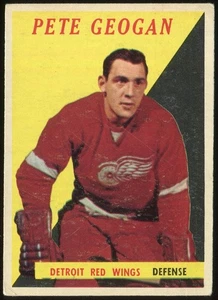 1958-59 Topps #47 Pete Goegan Detroit Red Wings - Rookie Card - Picture 1 of 2