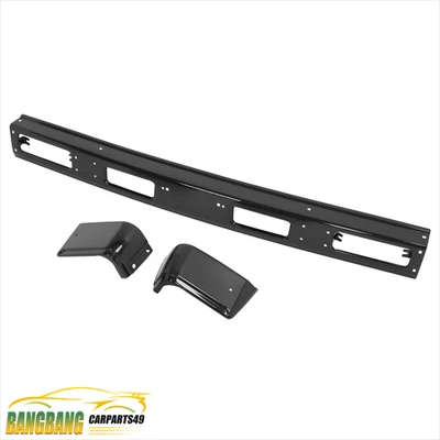 For Nissan 720 Pickup D21 1983-1985 2WD 3PC Steel Front Bumper Face Bar+End Caps - Image 1 of 4
