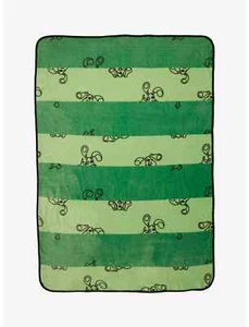 Blue's Clues Green Stripe Fleece Throw - Picture 1 of 1
