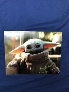 JOHN ROSENGRANT THE MANDALORIAN BABY YODA SIGNED AUTOGRAPHED 8X10 PHOTO RARE - Picture 1 of 2