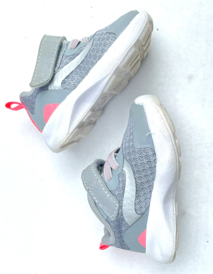 Zapatillas Tenis Jogger Athletic Works Bebé Malla Talla 3 Gris Foto 1 de 4