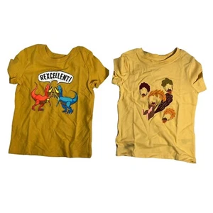 Cat And Jack Medium Mustard/Light Tee Shirts For Kids 18 Months 2 Tee Shirt - Picture 1 of 4