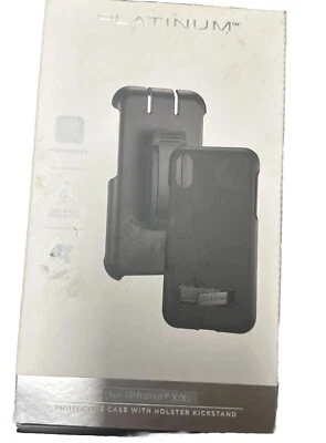 Platinum™ - Capa coldre/suporte para Apple® iPhone® X e XS - Preta - Imagem 1 de 3