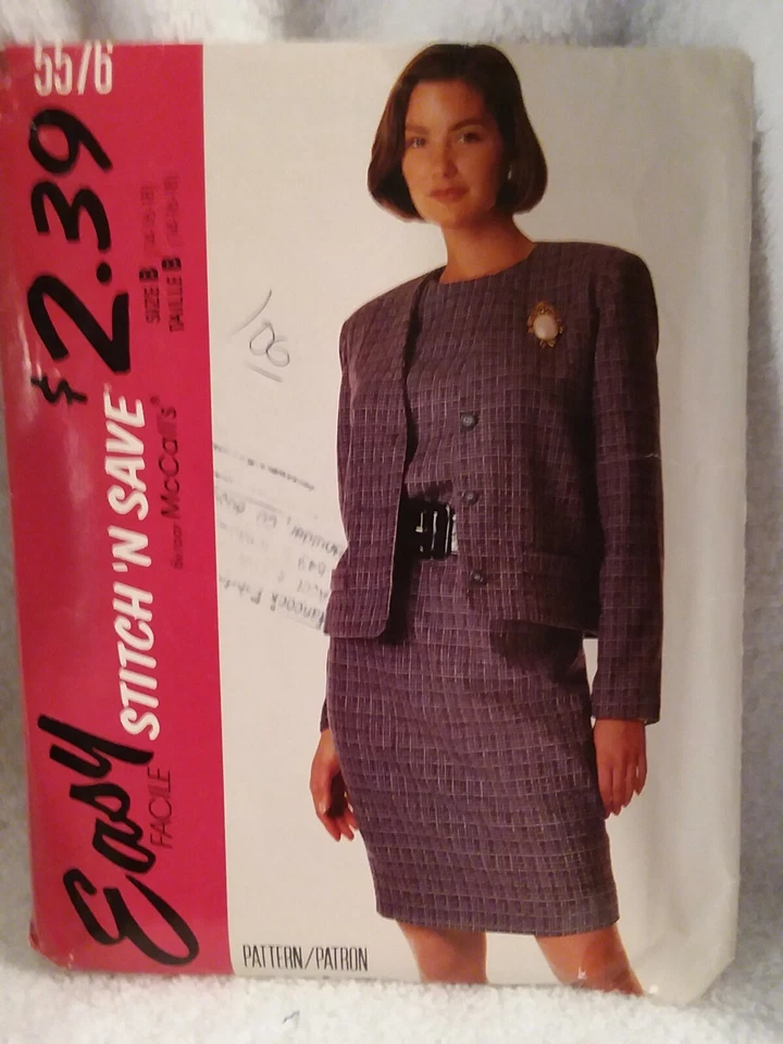 Easy Stitch N Save Misses Unlined Jacket Dress Pattern 5576 Size 14 16 18 - Image 1 of 1