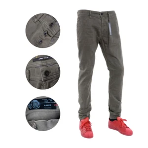 Jeans de mezclilla para hombre DIESEL KAKEE 0680J D.N.A Div. Zanahoria delgada elástica Italia W30/L32 - Imagen 1 de 8