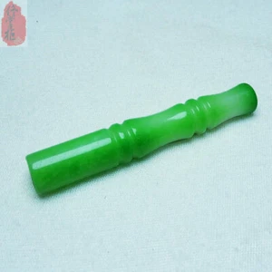 Filtro soporte para cigarrillos China jade natural esmeralda jade 1 pieza - Imagen 1 de 5