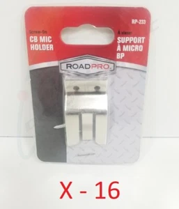 16 RoadPro RP-233 Screw on 3 Finger CB Radio Microphone Holder / Clips - Picture 1 of 2