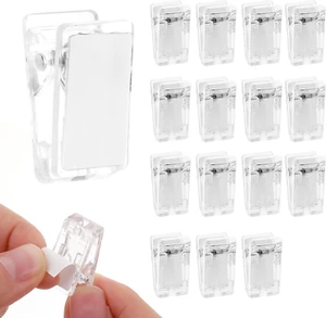 15 Pcs Tapestry Wall Hanging Clips, Self Adhesive Clips Wall Clips Poster Hanger - Picture 1 of 12