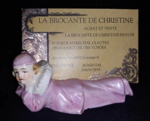 1 porte couteau/Porte menu-Clown 7 cm en porcelaine - Foto 1 di 6