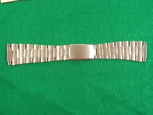 1960s Vtg Hong Kong NOS Stainless Steel 16-23mm Adjustable Watch Band Bracelet - Picture 1 of 8