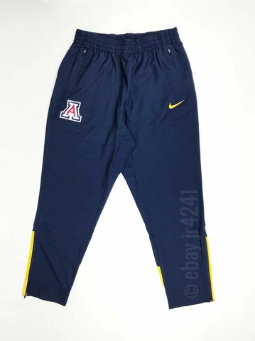 Nike Arizona Wildcats Sweat Pant Men's Lg Navy Yellow Zipper Pockets 802308 Cover