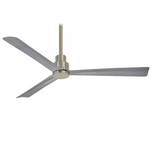 Minka Aire F787-BNW Simple 52 in. Indoor/Outdoor Brushed Nickel Wet Ceiling Fan - Picture 1 of 5