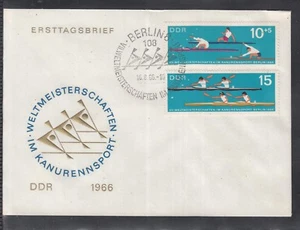 East Germany DDR 1966 World Canoeing Championships beautiful FDC - Picture 1 of 1