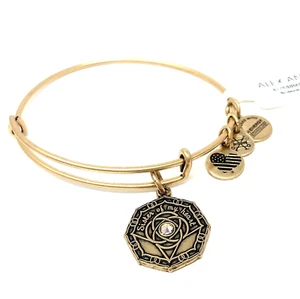 Brazalete Brazalete Alex And Ani Cristal Dama de honor en Acabado Oro Rafaeliano - Imagen 1 de 5