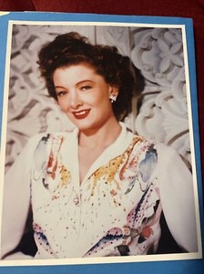 Myrna Loy  Color 8x10 Photo 1990s Issued Reprint Quality Paper