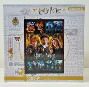 Wizarding World Harry Potter - Aquarius Puzzle- 1000 Pieces - 3 Main Characters - Picture 1 of 4