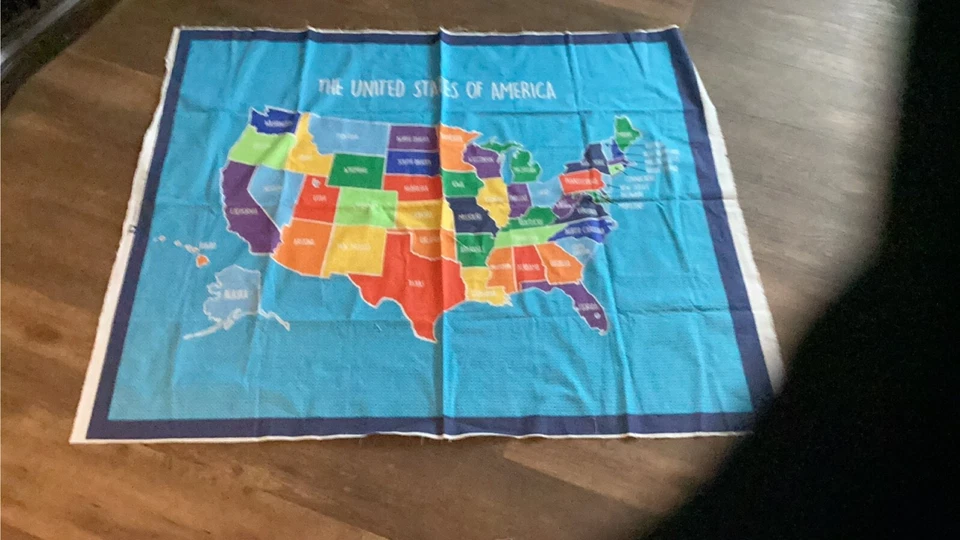 joann telas "MAPA DE LOS ESTADOS UNIDOS" PANEL DE TELA Foto 1 de 1