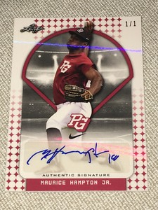 MAURICE HAMPTON JR 2018 LEAF PERFECT GAME SHIMMER AUTOGRAPH #1/1 L.S.U. TIGERS