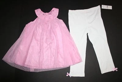 Nuevo Conjunto Top y Leggings Niñas 6 Años Niños Cuartel General 2 Piezas Rosa Lunares Foto 1 de 4