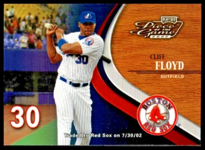 Pieza del juego 2002 Playoff #24 Cliff Floyd Boston Red Sox Foto 1 de 2