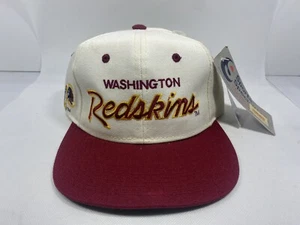 Vintage 90s Washington Redskins Sports Specialties Script Snapback Hat Wool NWT - Picture 1 of 11