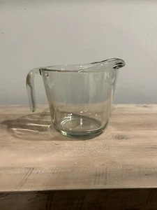 Vintage Clear Glass Measuring Cup - Unbranded - Microwave Safe - Imagen 1 de 5
