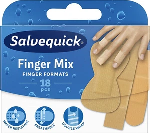 Salvequick ® Salvequick Finger Mix, 10 x  18 Stück XXL Packung - Bild 1 von 4
